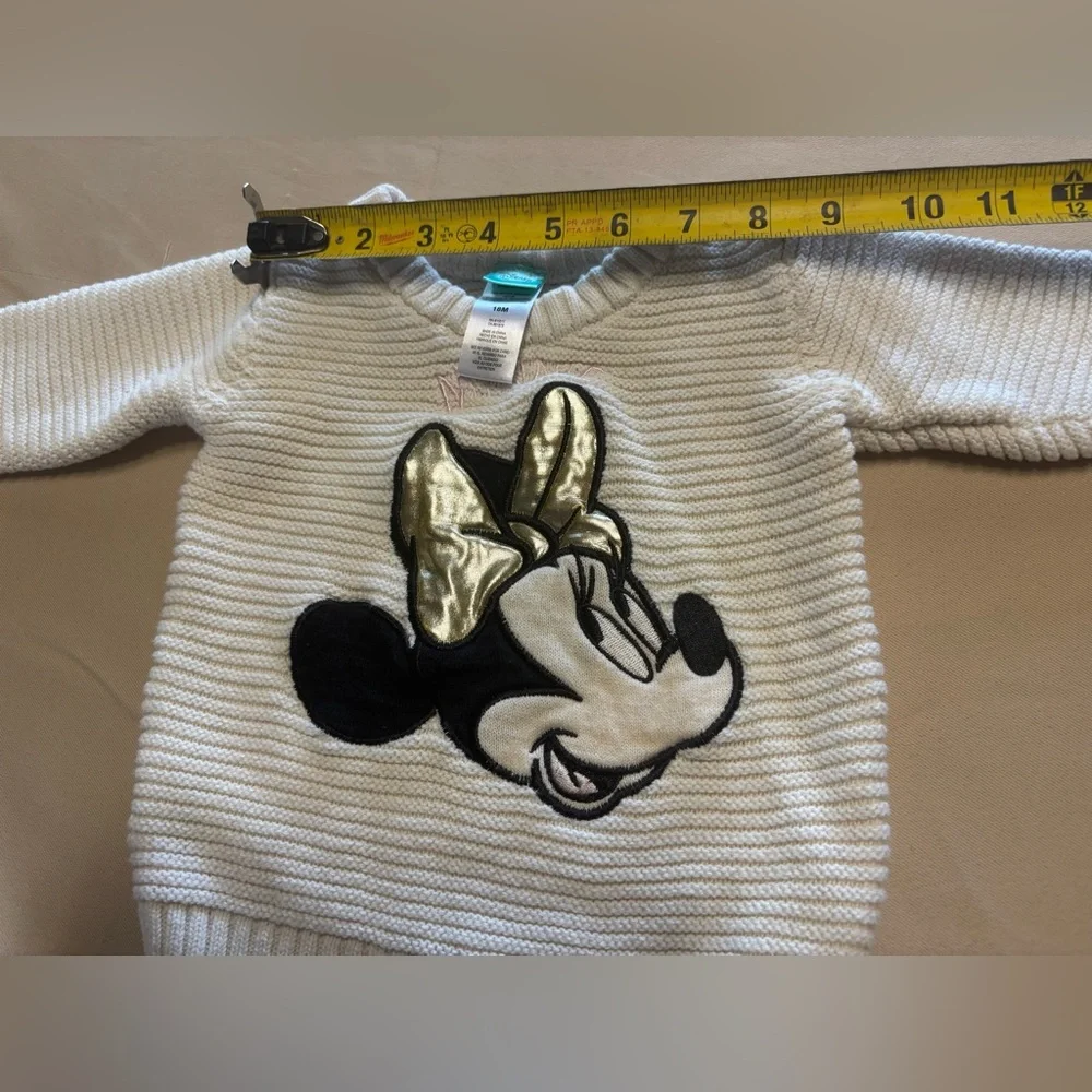 Disney Cream Ivory Sweater with Minnie Mouse‎